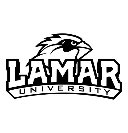 Lamar Cardinals decal, car decal sticker, college football