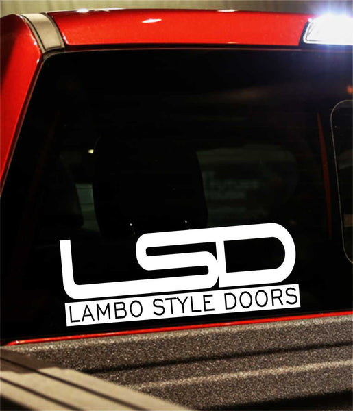 lambo style doors performance logo decal - North 49 Decals