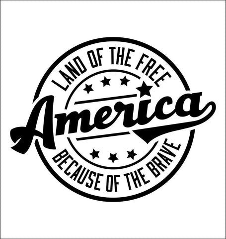 Land Of The Free decal