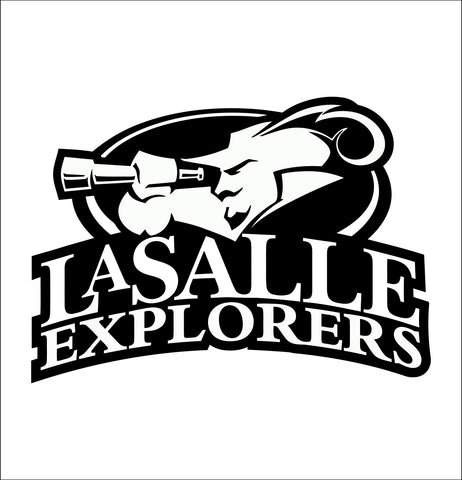 Lasalle Explorers decal, car decal sticker, college football