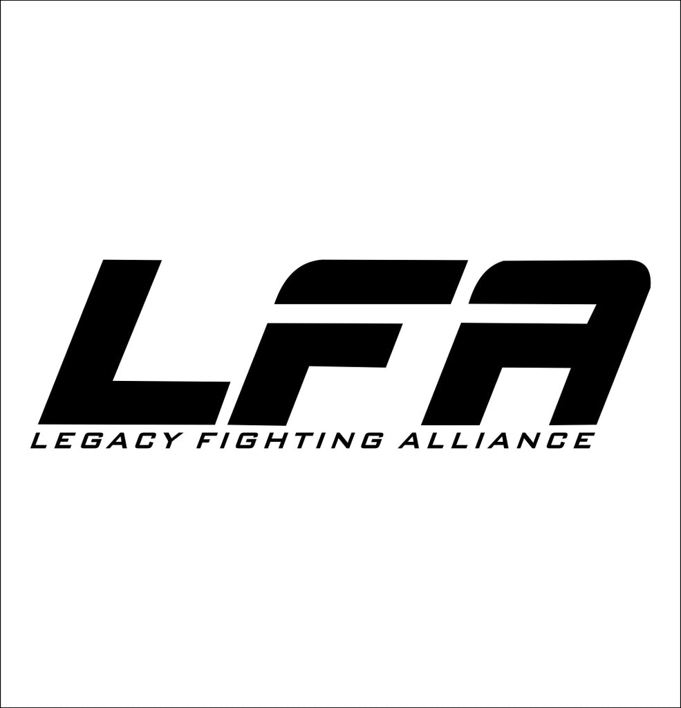 Legacy Fighting Alliance decal, mma boxing decal, car decal sticker