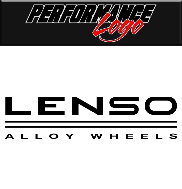 Lenso Wheels decal, performance decal, sticker