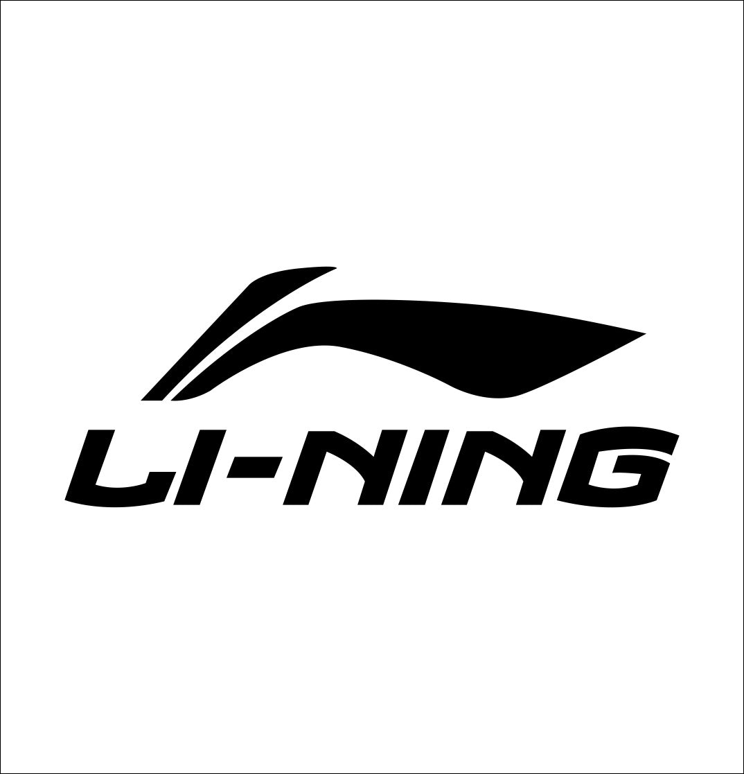 li ning decal, car decal sticker
