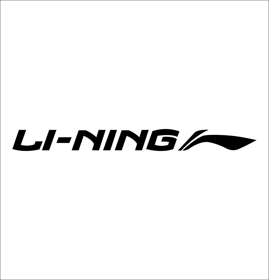 li ning decal, car decal sticker