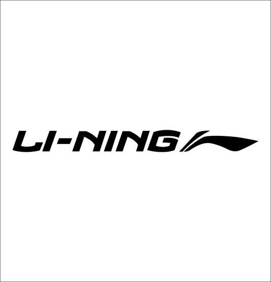 li ning decal, car decal sticker