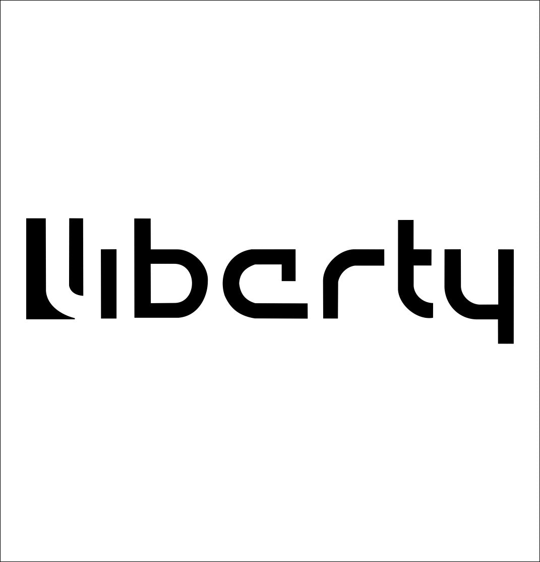 Liberty Skis decal, ski snowboard decal, car decal sticker