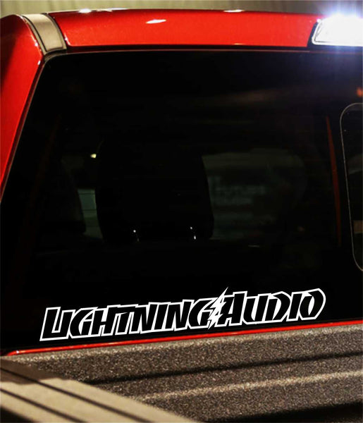 Lightning Audio decal, sticker, audio decal