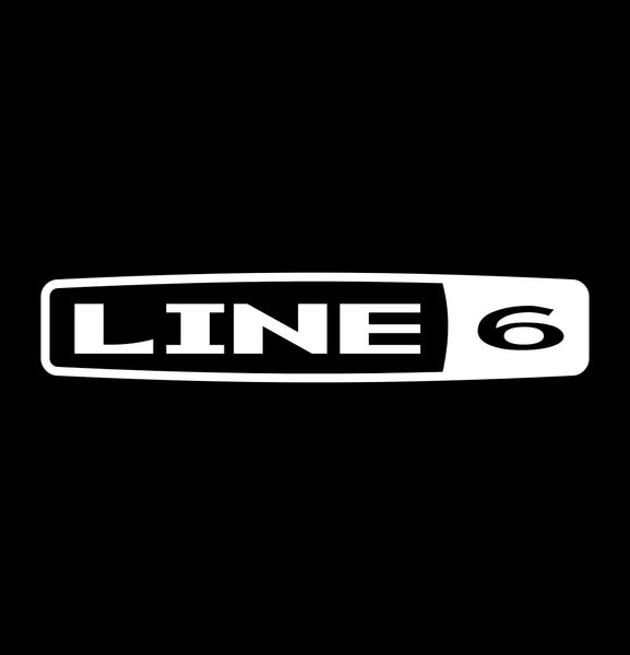Line 6 decal, music instrument decal, car decal sticker