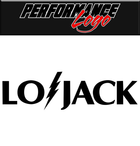 LoJack decal, performance decal, sticker