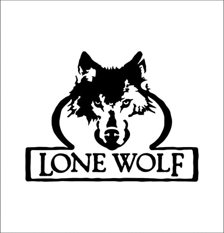 lone wolf tree stands decal, car decal sticker