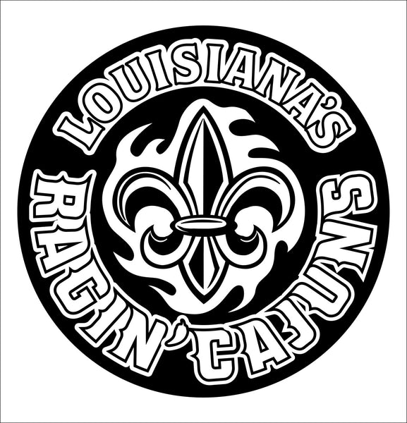 Louisiana Lafayette Ragin Cajuns decal, car decal sticker, college football
