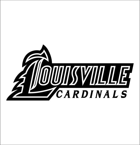 Louisville Cardinals decal, car decal sticker, college football