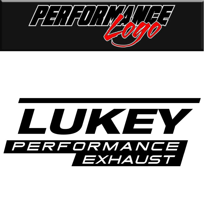 Lukey Exhaust decal, performance decal, sticker