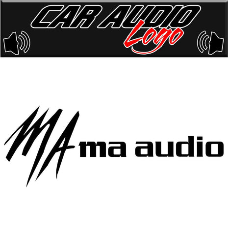 MA Audio decal, sticker, audio decal