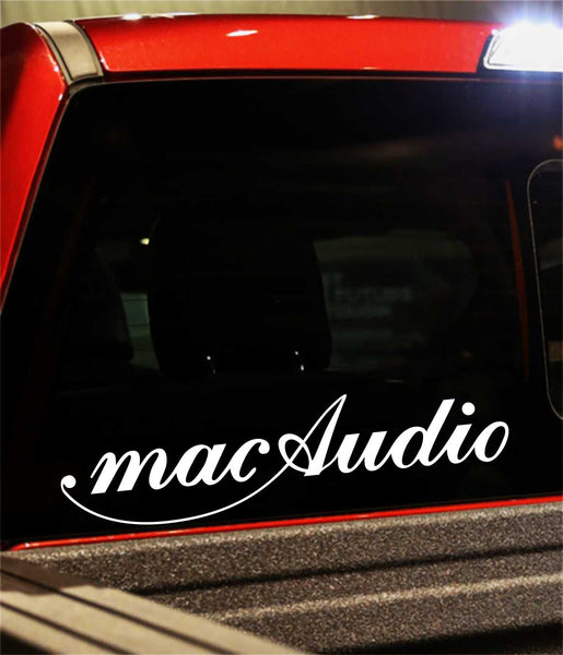 Mac Audio decal, sticker, audio decal