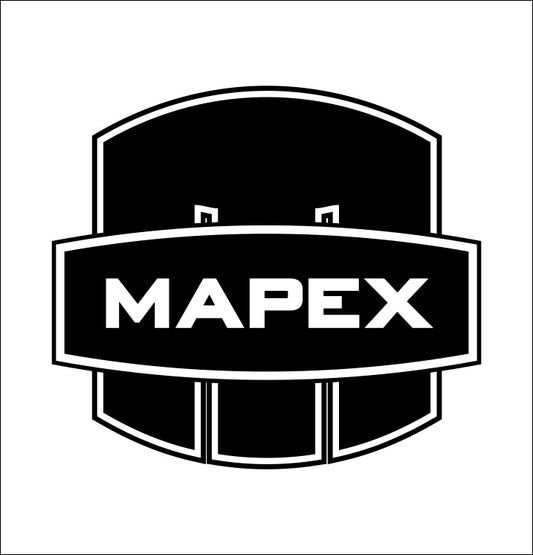 Mapex decal, music instrument decal, car decal sticker
