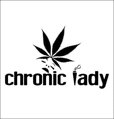 Chronic Lady marijuana decal