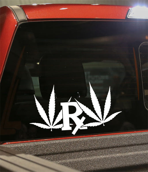 rx leaf marijuana decal - North 49 Decals