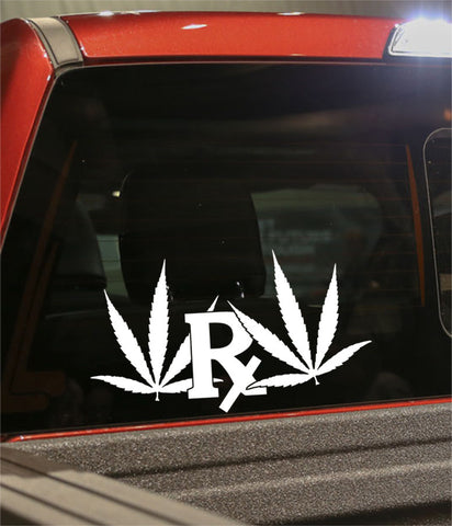 rx leaf marijuana decal - North 49 Decals