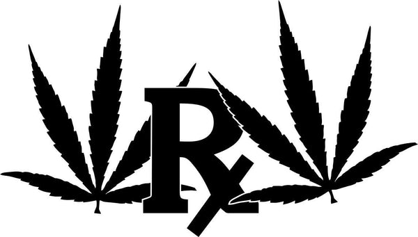 rx leaf marijuana decal - North 49 Decals
