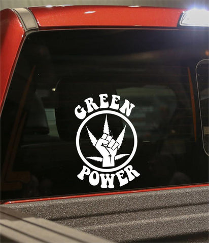 green power marijuana decal - North 49 Decals