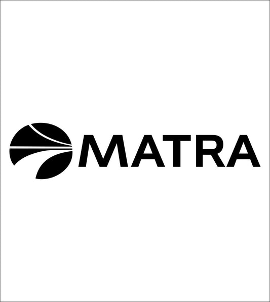 matra decal, sticker, car decal