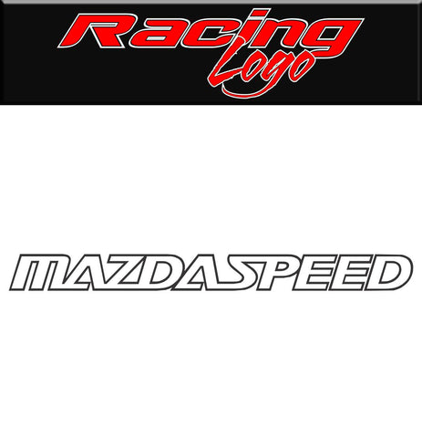 Mazda Speed decal, sticker, racing decal