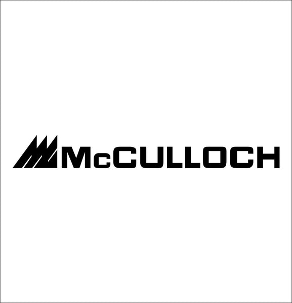mcculloch decal, car decal sticker