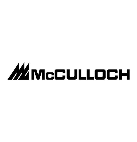 McCulloch decal, farm decal, car decal sticker