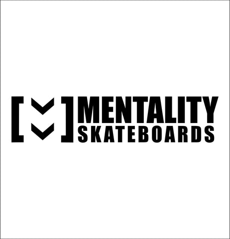 Mentality Skateboards decal, skateboarding decal, car decal sticker