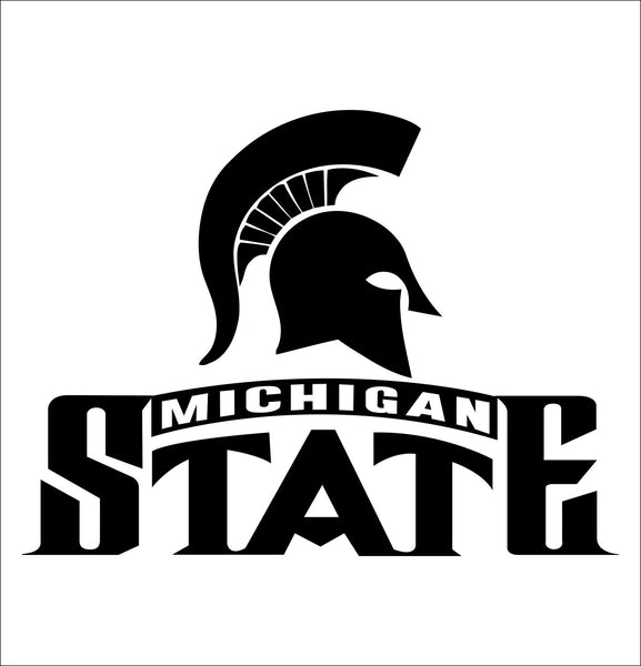Michigan State Spartans decal, car decal sticker, college football