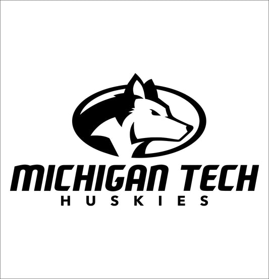 Michigan Tech Huskies decal, car decal sticker, college football