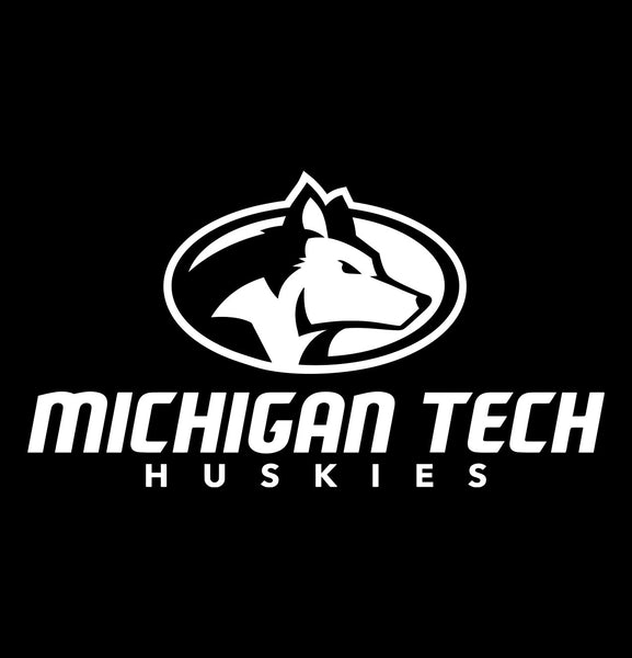 Michigan Tech Huskies decal, car decal sticker, college football