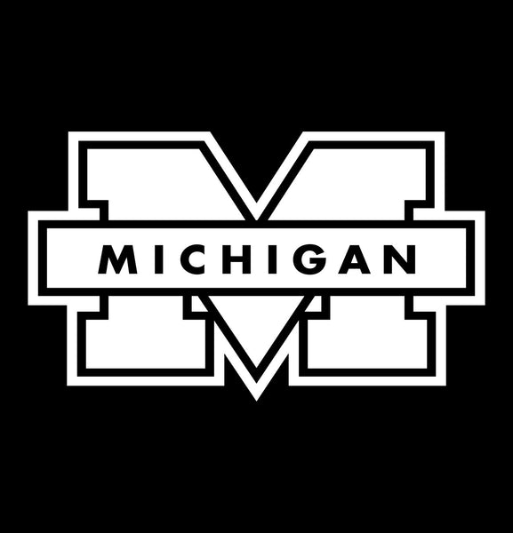 Michigan Wolverines decal, car decal sticker, college football