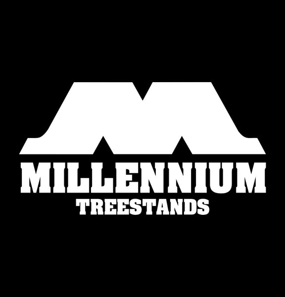 Millennium Treestands decal, fishing hunting car decal sticker