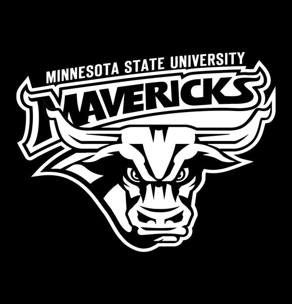 Minnesota State Mavericks decal, car decal sticker, college football