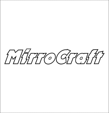 mirrorcraft decal, car decal, hunting fishing sticker