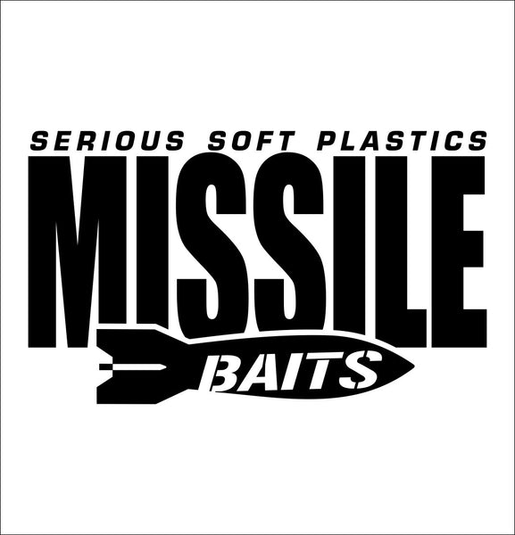 Missile Baits decal, fishing hunting car decal sticker