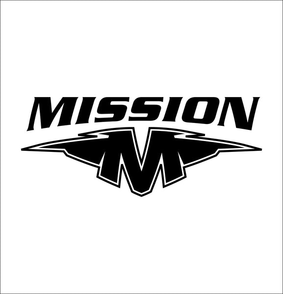 mission hockey decal, car decal sticker