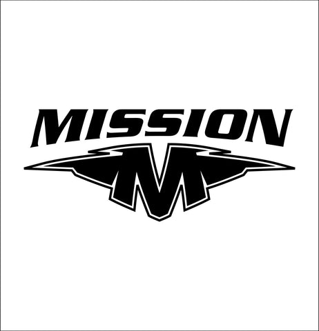 mission hockey decal, car decal sticker