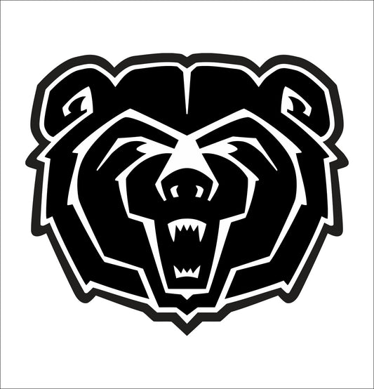 Missouri State Bears decal, car decal sticker, college football