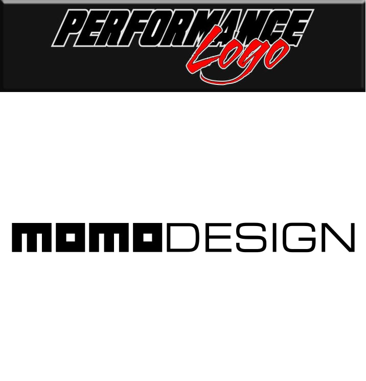 Momo Design decal, performance decal, sticker