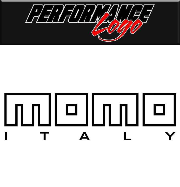 Momo Italy decal, performance decal, sticker