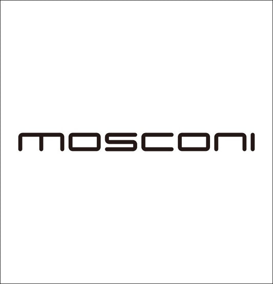 mosconi decal, audio decal, sticker