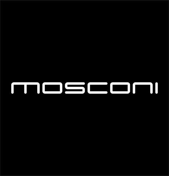 mosconi decal, audio decal, sticker