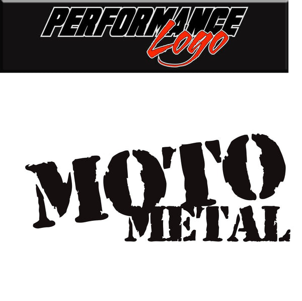 Moto Metal decal, performance car decal sticker