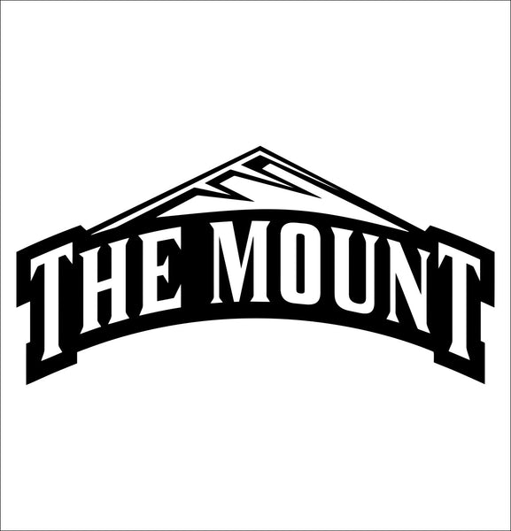 Mount St Mary's decal, car decal sticker, college football