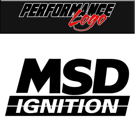 MSD Ignition decal, performance decal, sticker