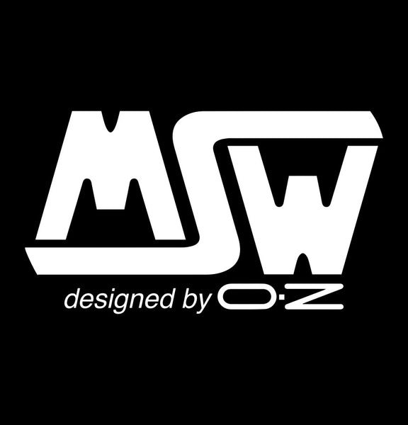 MSW Wheels decal, performance car decal sticker