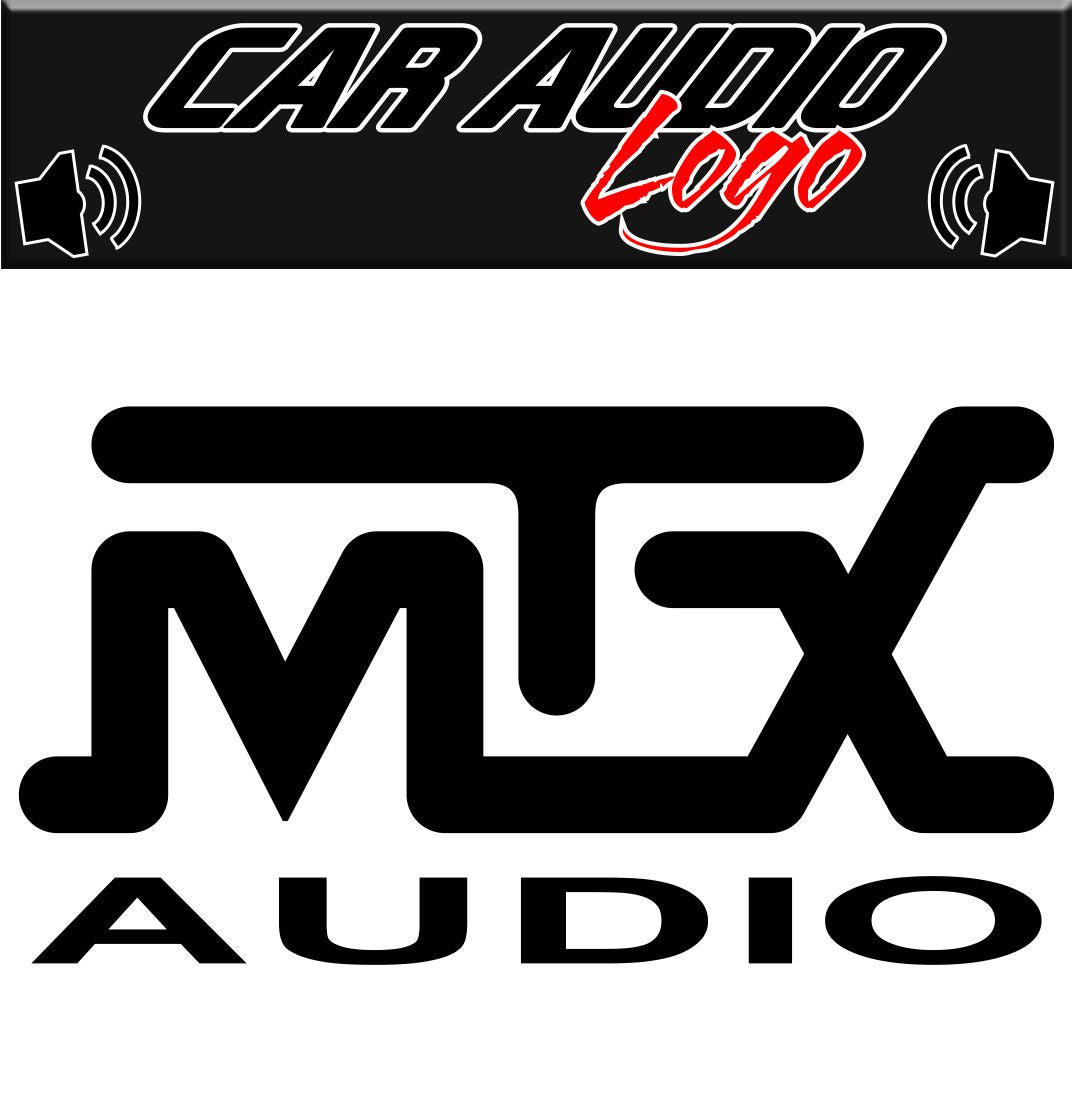 MTX Audio decal, sticker, audio decal